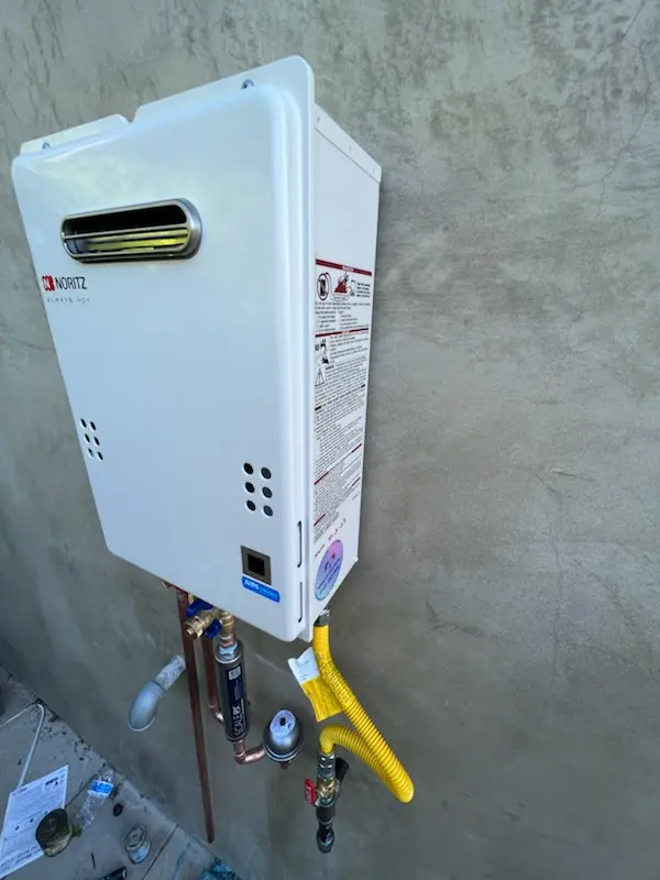 Tankless water heater installation for Penn View homes